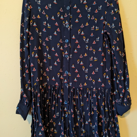ZARA YOGA PRINT SHORT DRESS - Picture 3 of 3
